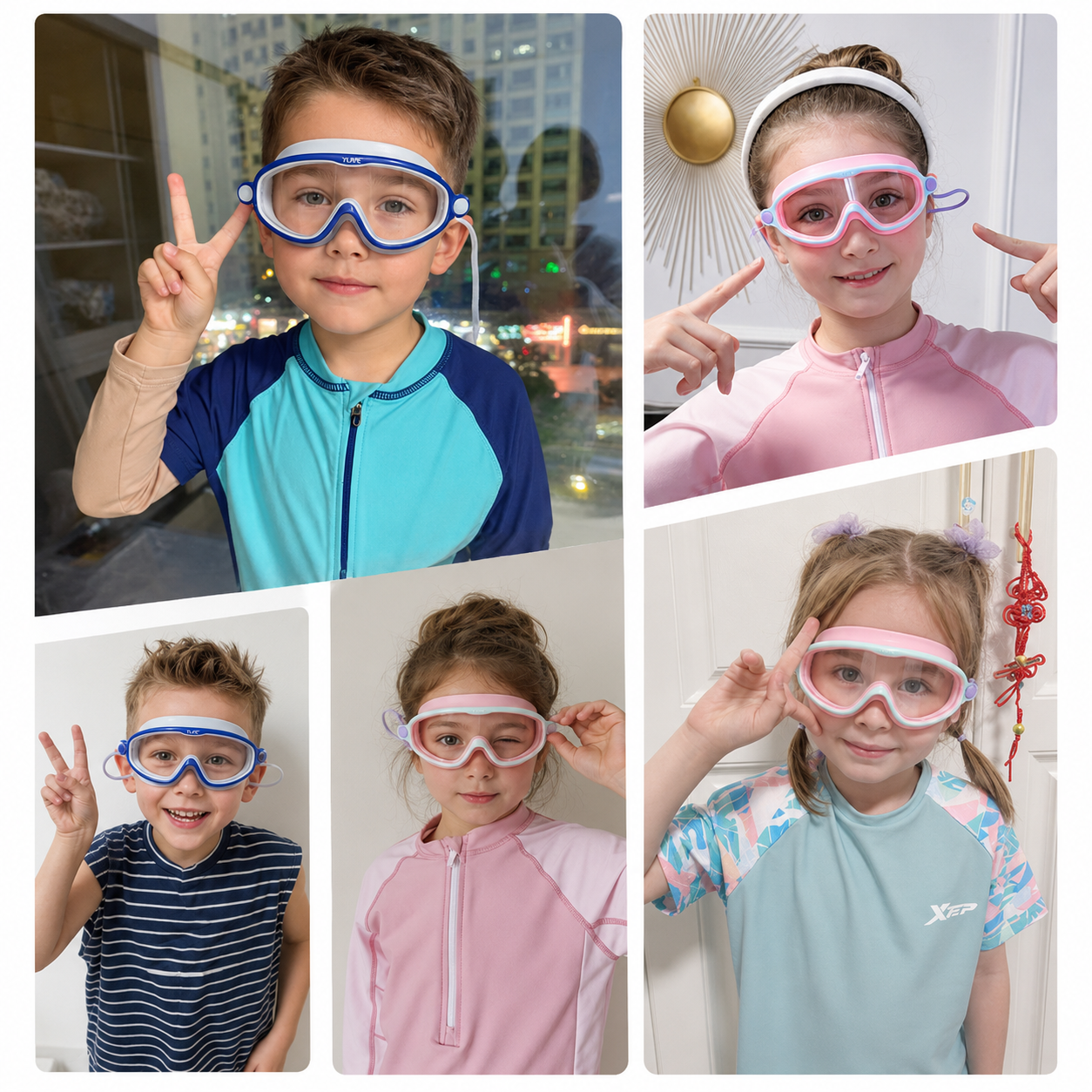 Vibrant Kids Swim Goggles